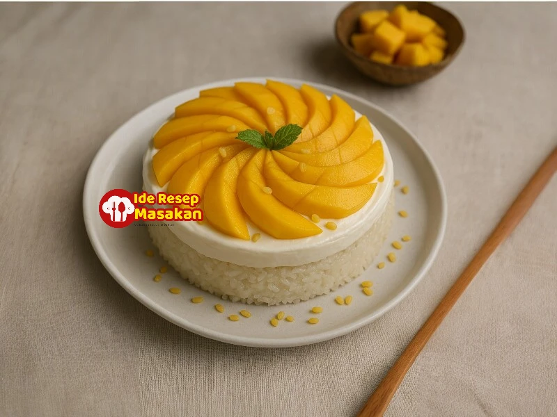 Mango Sticky Rice Cake