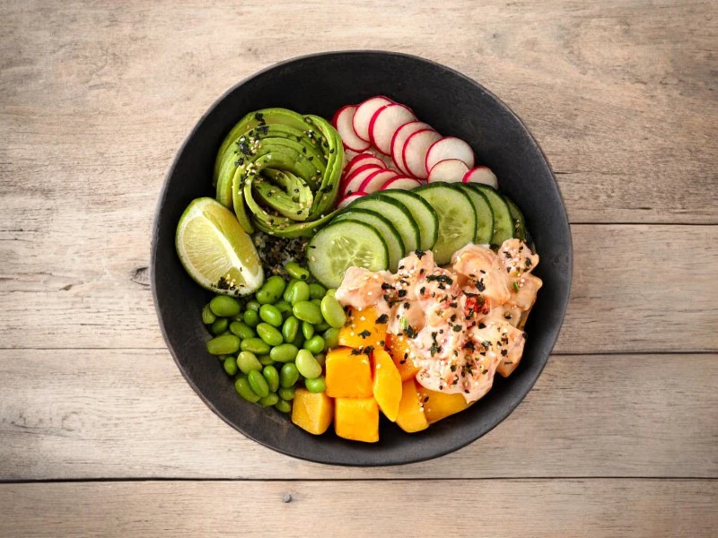 Spicy Salmon Poke Bowl